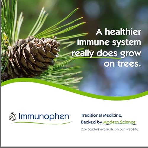 Immunophen antioxidant-rich formula showcased in the liquid for daily wellness.