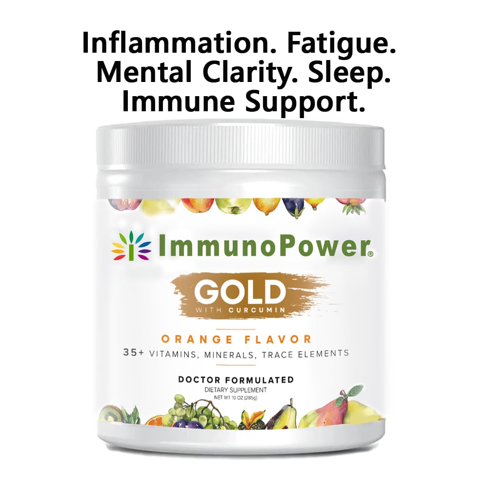 Daily use routine with ImmunoPower Gold in a glass