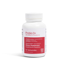 Immunotec PROBIO 3+ with Cranberry bottle, highlighting a gut-friendly synbiotic routine