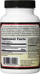 Imperial Elixir Chinese Red Ginseng capsules closeup highlights easy-to-swallow form for daily use.