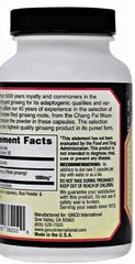 Imperial Elixir Chinese Red Ginseng label closeup emphasizes trusted branding and clarity.