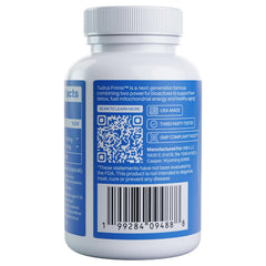INB4 Tudca Prime bottle back reveals supplement facts and dosage.