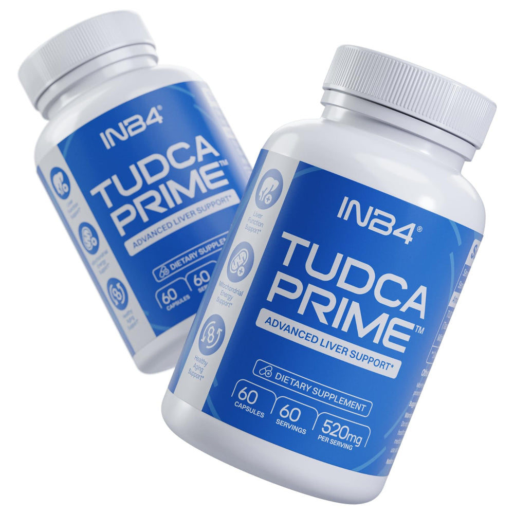 INB4 Tudca Prime MitoPrime ergothioneine visual highlights energy support.