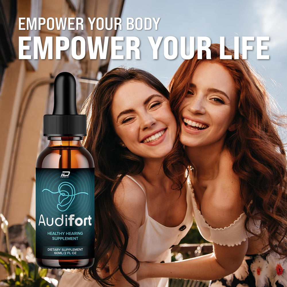 Audifort Pro 24 packaging shown for travel-friendly ear care.