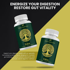 Indelo Eden Capsules label close-up showing absence of artificial additives.
