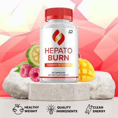 Indelo Hepato Burn capsules close-up for easy, daily use and dosing.