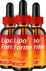 Indelo LipoForme Drops bottle front with dropper for easy daily dosing