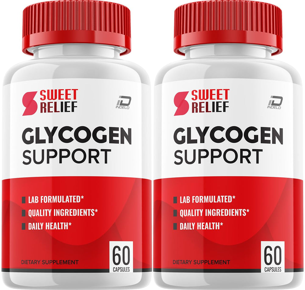 Indelo SweetRelief Glyco capsules for energy support.