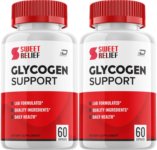 Indelo SweetRelief Glyco capsules for energy support.