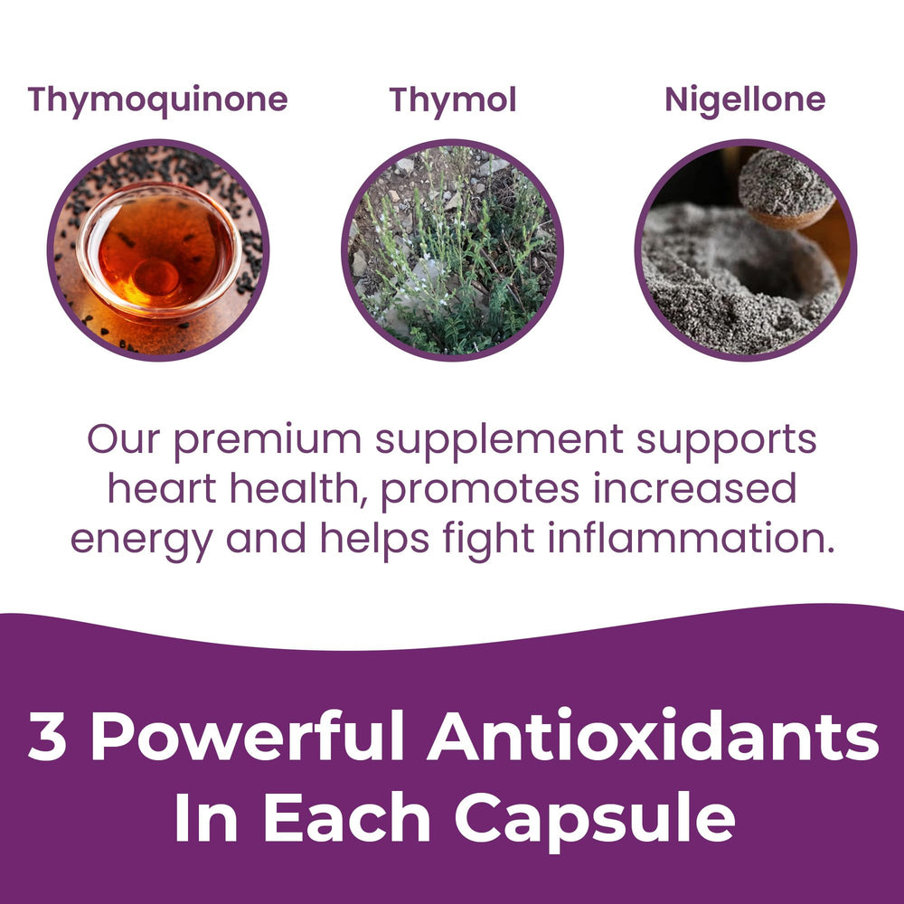 Infinite Age organic black seed extract capsules vegan-friendly.