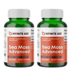 INFINITE AGE sea moss 2-pack bottle front daily wellness