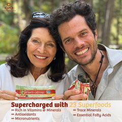 Infinity Greens bars on a hike, ready as a meal replacement snack.