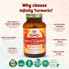 Infinity Greens ginger infusion paired with turmeric supports digestion and comfort