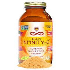 Infinity-C Organic Vitamin C Powder bottle by Infinity Greens ready for daily use