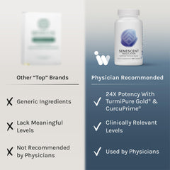 InfiniWell Senescent Regulator label detail highlighting ingredients for clarity