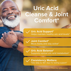 Inflamazol Celery Seed capsules illustrating a complete uric acid formula.
