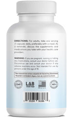 Infusions International CoQ10 bottle highlighting high absorption and premium ingredients.