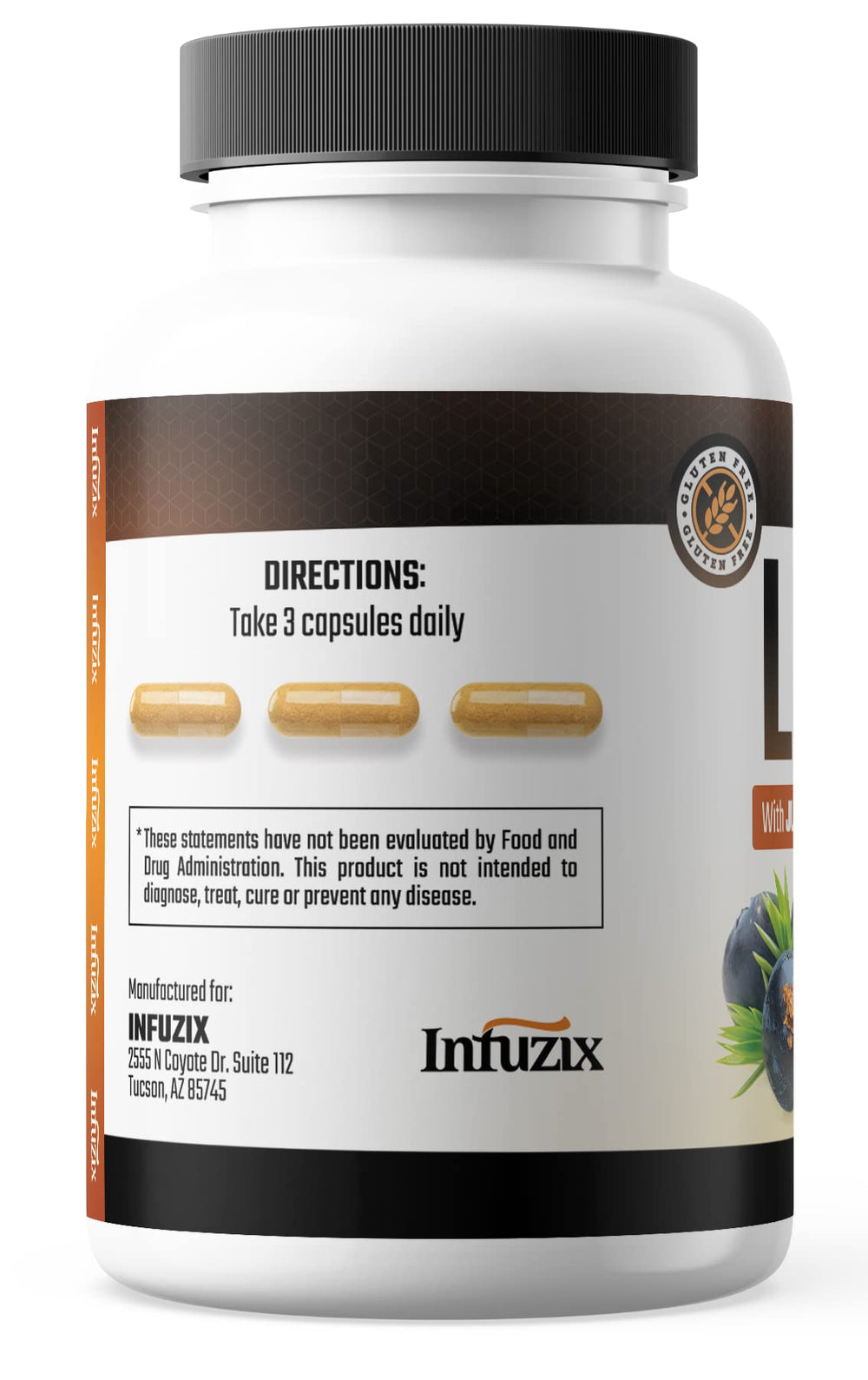 Infuzix Listol near feet and ankles to illustrate swelling focus.