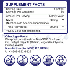 inGreens NAD+ and resveratrol softgels close-up for quick cellular support.