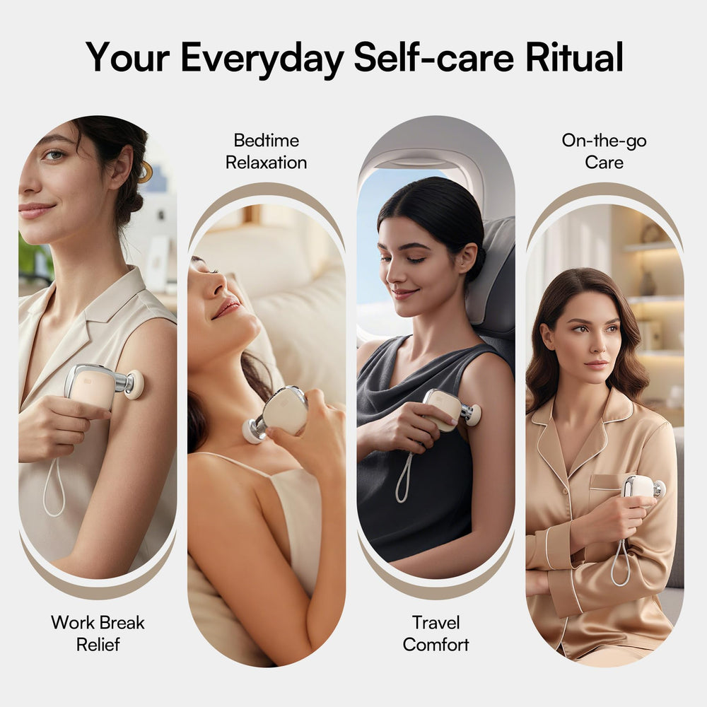 INIA PocketForce Mini Massage Gun during workout, reliable post-exercise relief.