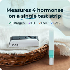 Inito results on the app show personalized fertility data quickly.
