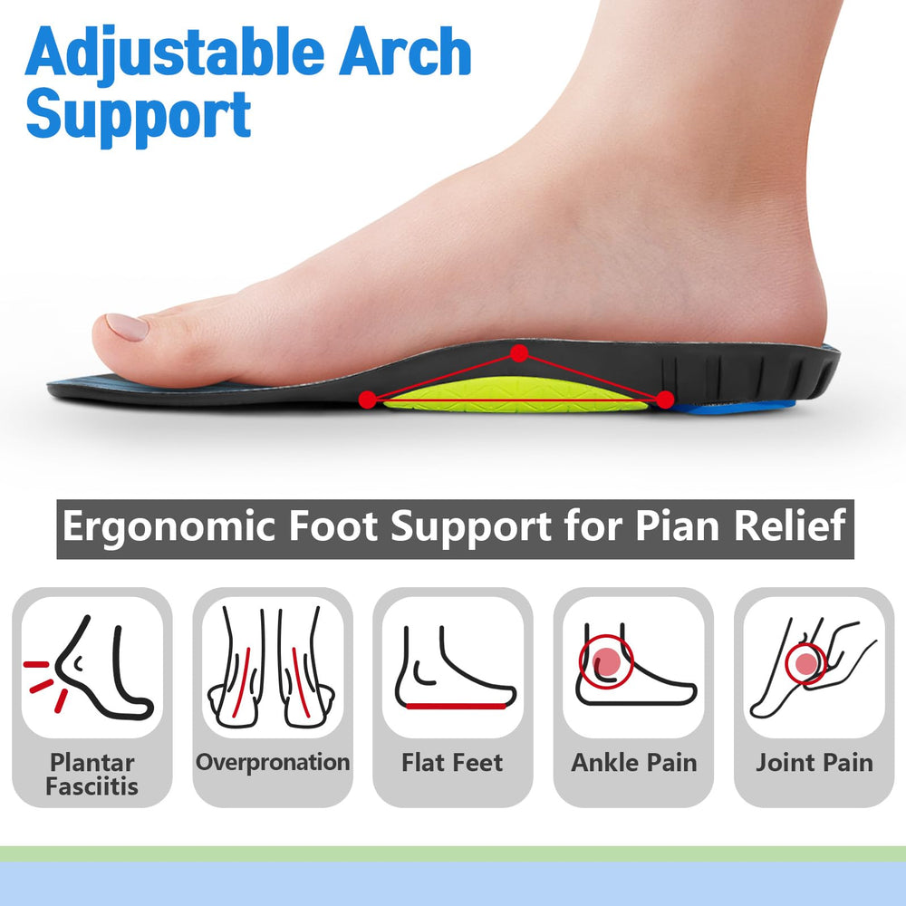 Inmoredo heel shock absorber pad disperses impact for comfortable steps.