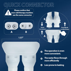 Inmoredo knee-therapy-pad-cooling-flow emphasizes efficient water cooling to the knee.