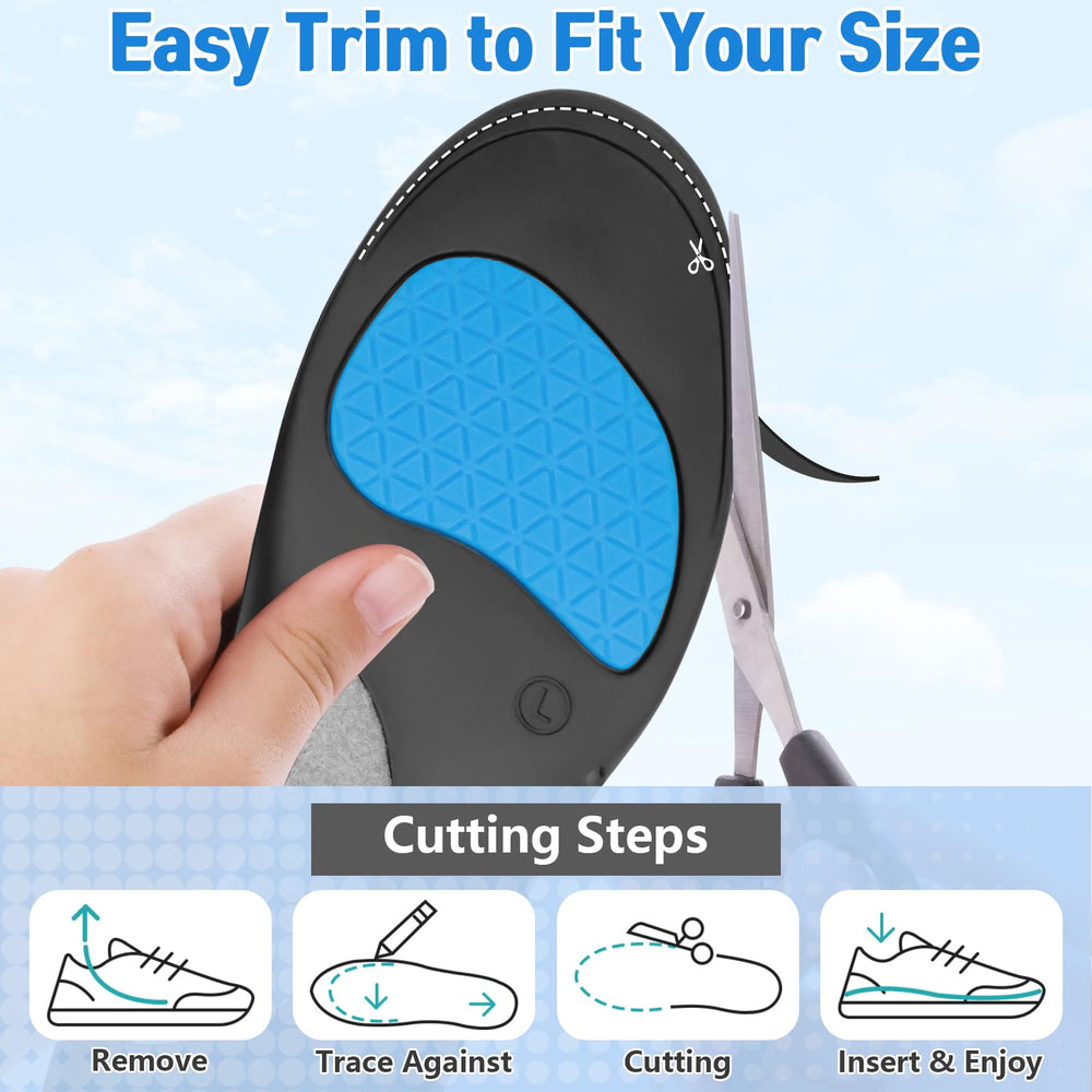 Inmoredo strong Velcro fasteners secure the insoles reliably.