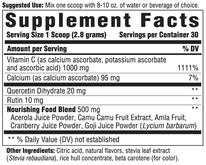 Innate Response Formulas C Complete Powder scoop beside the tub