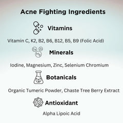 Innate Skin bottle on bathroom shelf — convenient daily regimen for clearer-looking skin