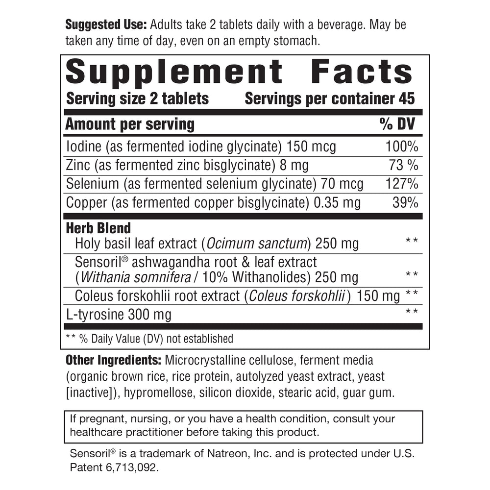 Innate Thyroid Response Complete Care tablets ready for everyday use.