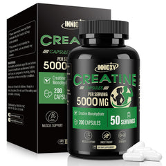 INNIOXV creatine monohydrate bottle for high‑intensity training support.