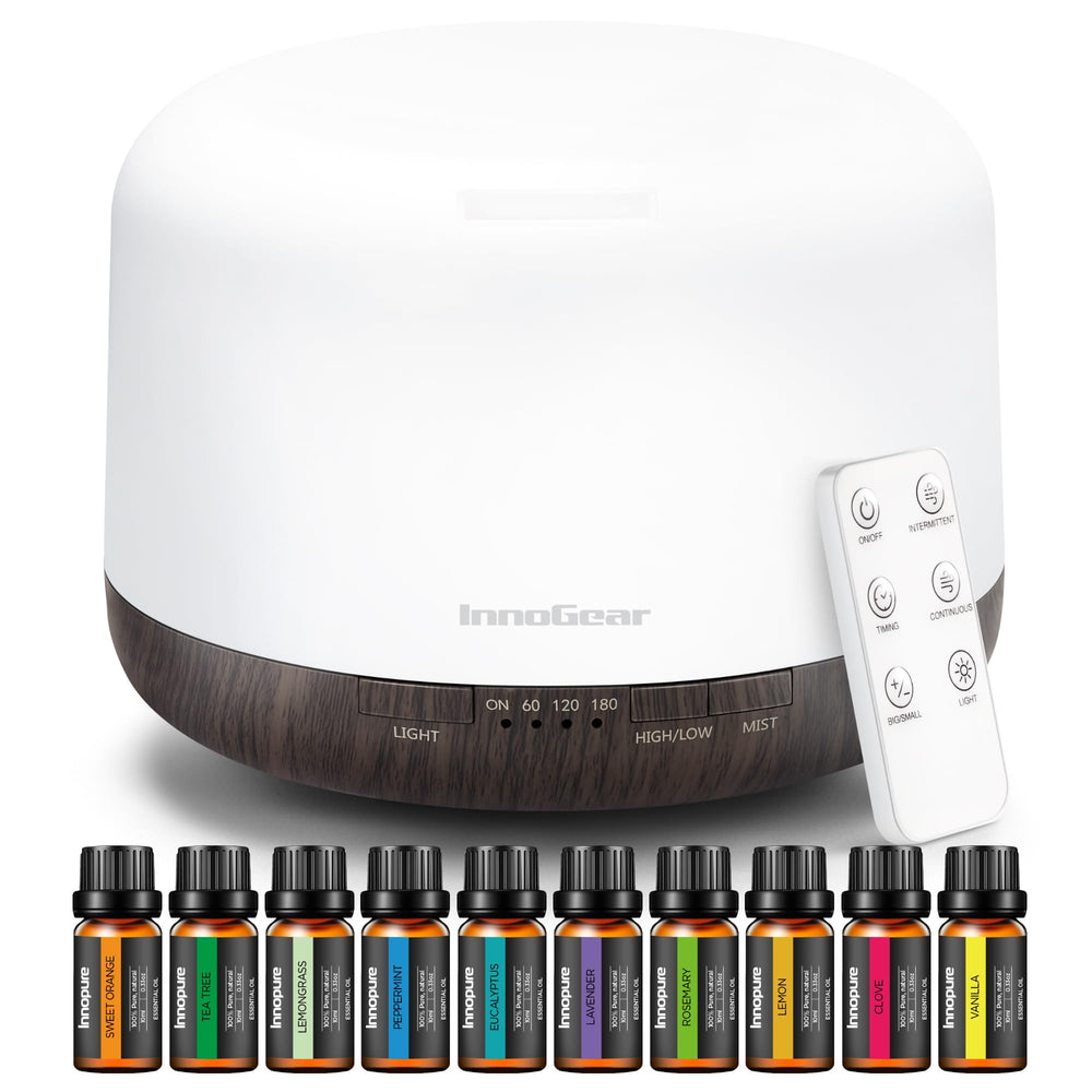 InnoGear diffuser brown finish packaging suits gift-ready home décor