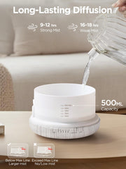InnoGear diffuser remote control enables easy mist and light adjustments.