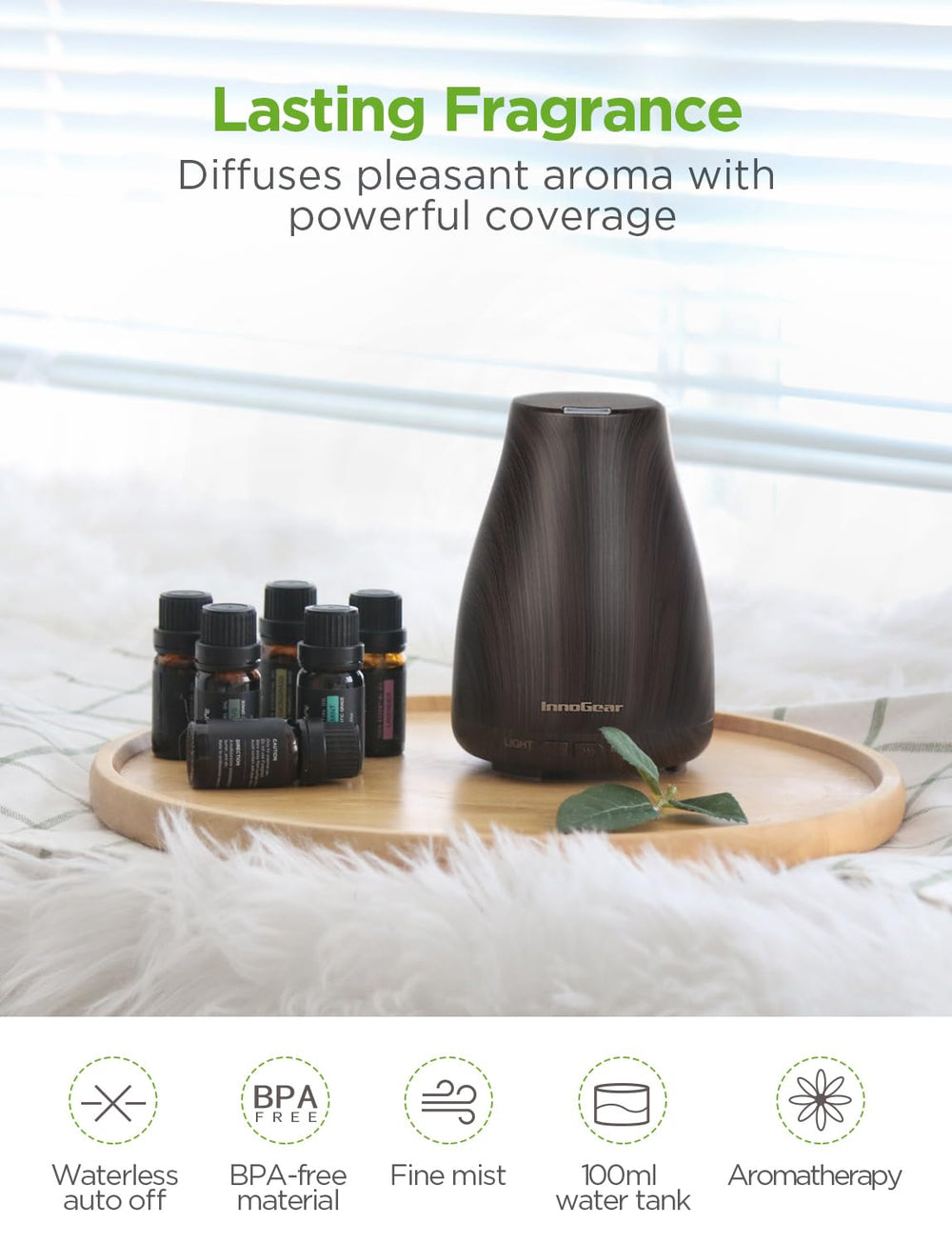 InnoGear six-oil gift set suits aromatherapy lovers and thoughtful occasions.