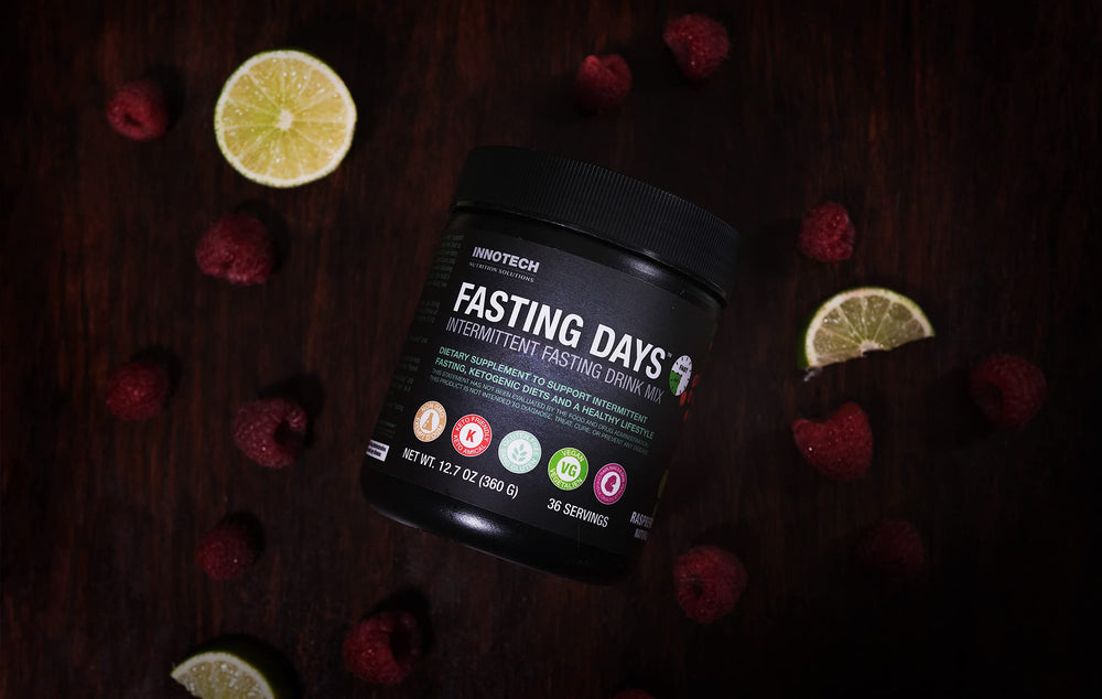 Innotech Nutrition Solutions Fasting Days ready-to-mix pack—great for busy mornings.