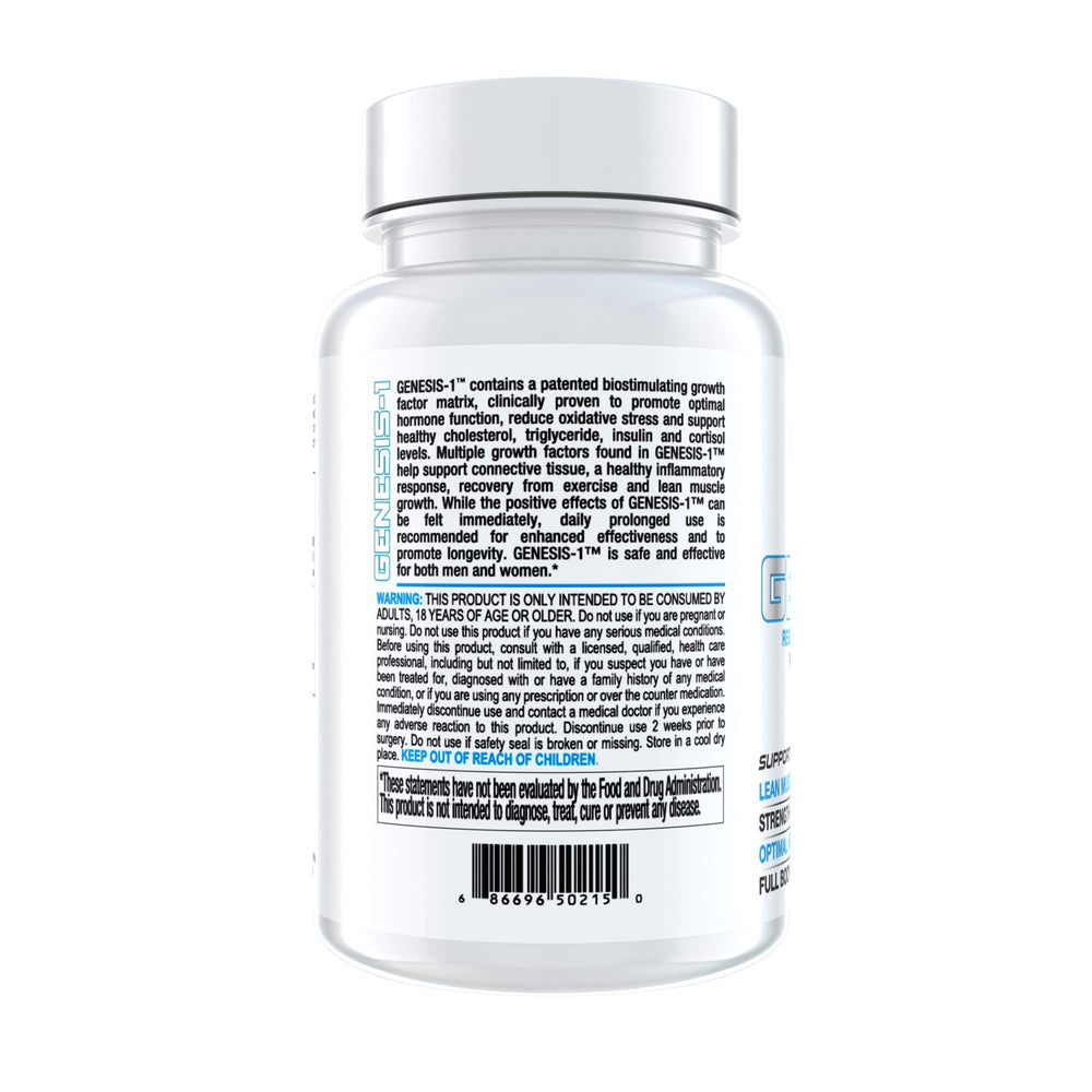 InnovaPharm GENESIS-1 bottle pour captures preparation for daily wellness routines.