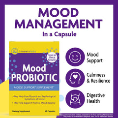 InnovixLabs Mood Probiotic capsules shown up close for easy daily dosing.