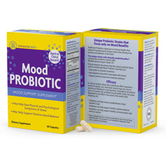 InnovixLabs Mood Probiotic quality badge emphasizing quality controls.