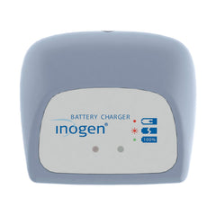 Inogen One G3 external charger front view recharging both battery types.