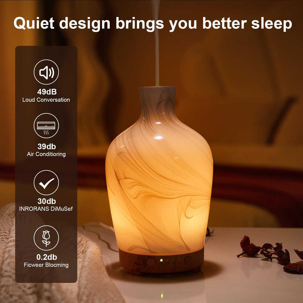 Inrorans diffuser features auto shut-off for safe overnight operation