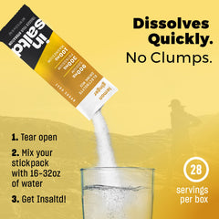 INSALTD Grapefruit flavor electrolyte sticks offer bold taste while hydrating