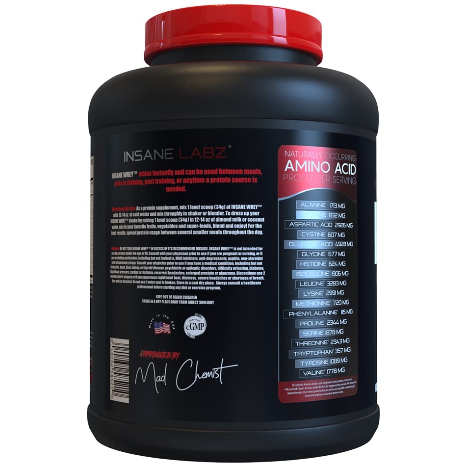 Insane Labz Insane Whey mixer cup ready for post-workout recovery shake