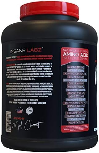 Insane Labz Insane Whey RIPPED vanilla shake in glass for macro‑friendly fueling.