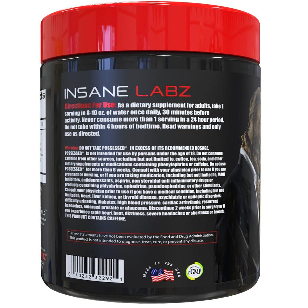 Insane Labz Possessed AMPiberry promotes a focused, steady training feel.