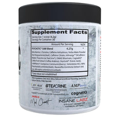 Psychotic SAW powder scoop showing efficient pre-workout mix