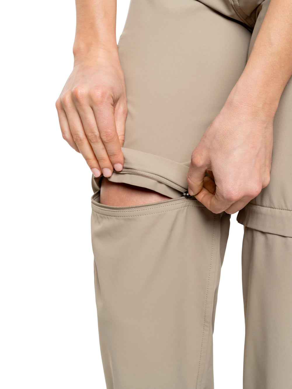 Insect Shield Womens Elements Lite Pant fabric detail; recycled polyester with built-in protection.