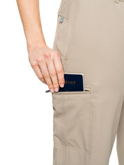 Insect Shield Women's Elements Lite Pant cargo pocket with zipper for secure essentials.