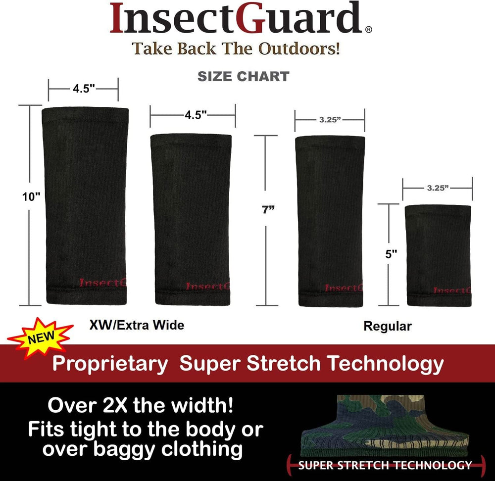 InsectGuard tick gaiters 7-inch extra-wide cuff for snug fit.