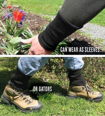 InsectGuard Tick Gaiters fabric closeup highlighting soft, breathable material.